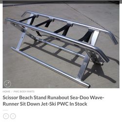 Aluminum Runabout Jetski Scissor Stand