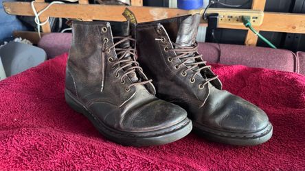 Dr. Martens Dark Brown Leather Lace-Up Boots
