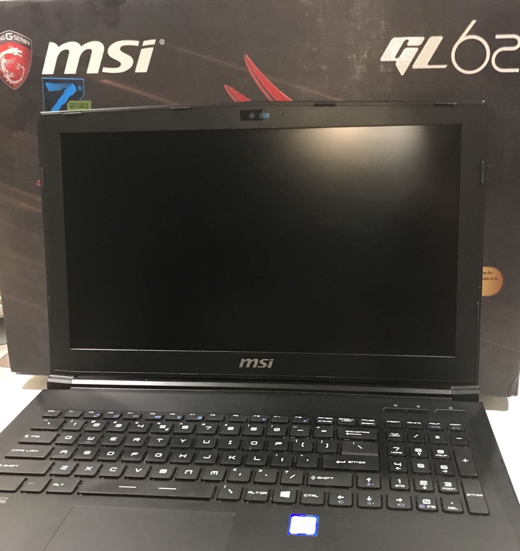 MSI laptop