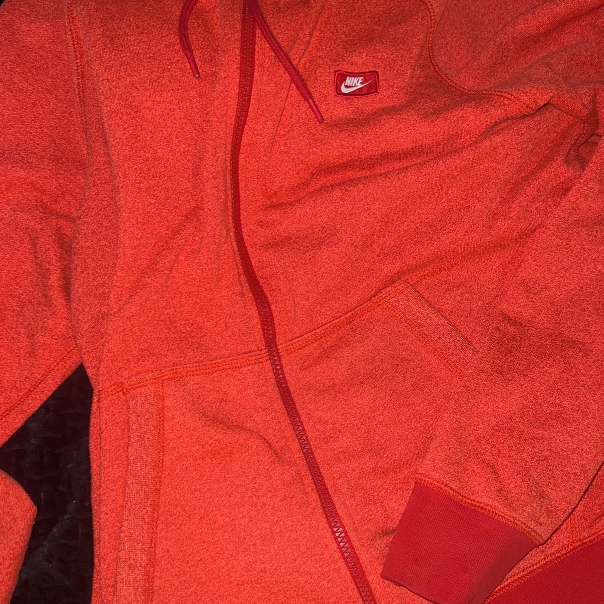 Red Spotted Nike Hoody And Matching Sweats