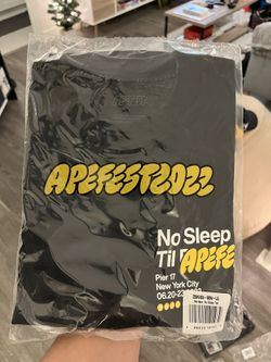 BAYC Apefest ‘22 No Sleep T Large NEW