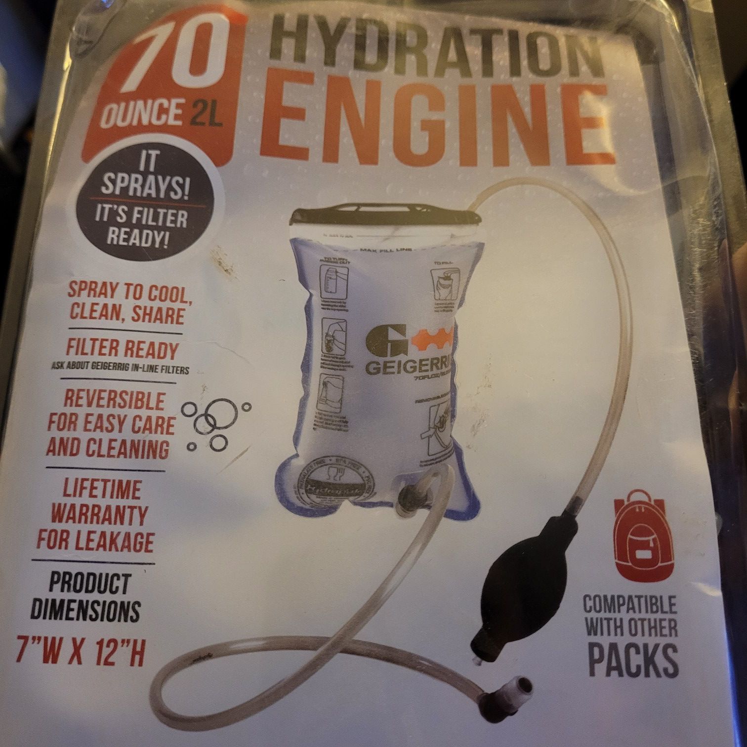 Hydration Pack 2 Liter for many backpacks