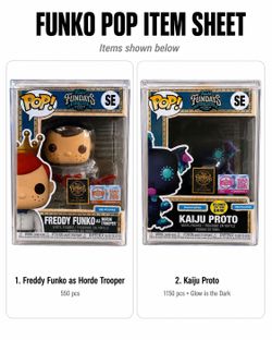 San Diego comic con Funko Funday pops