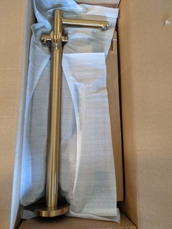 Moen Align Brushed Gold One-Handle Tub Filler Includes Hand Shower 395BG