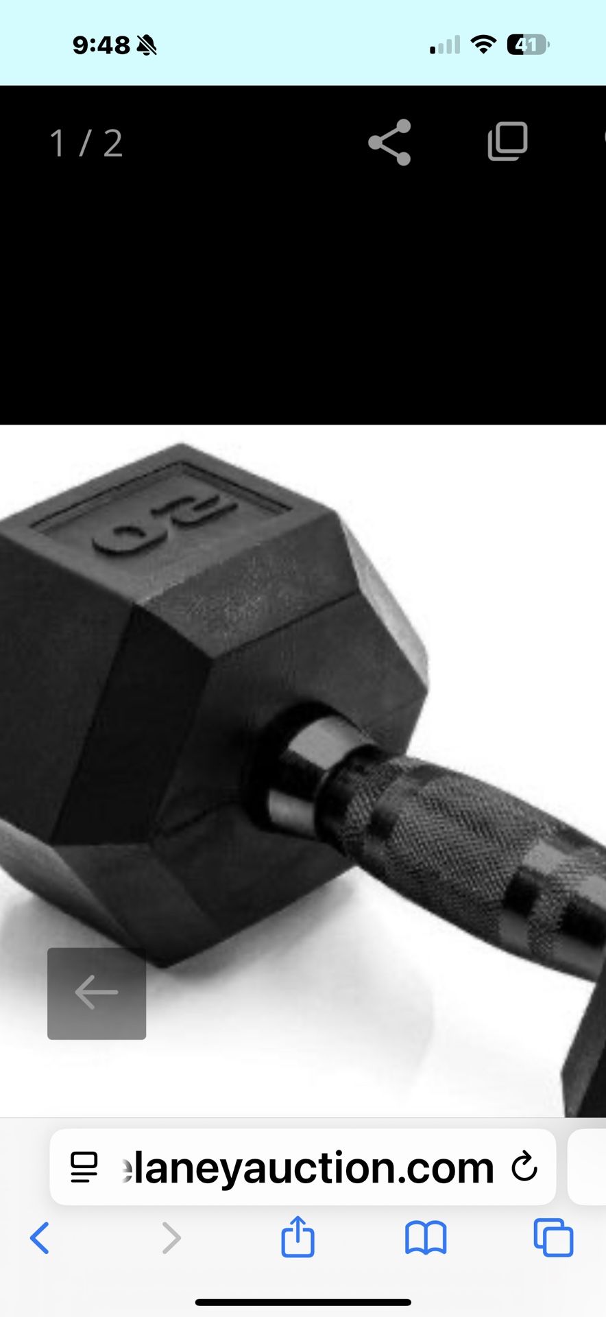 20 Pounds Dumbbells Set
