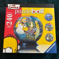 The Simpsons Puzzle Ball, Ravensburger, New 15cm/6in  