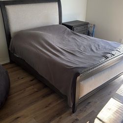 Queen Bed Frame and Night Stand Set