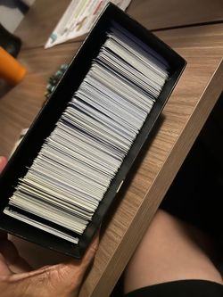 Large Lot of Trading Cards in Storage Box pokemon