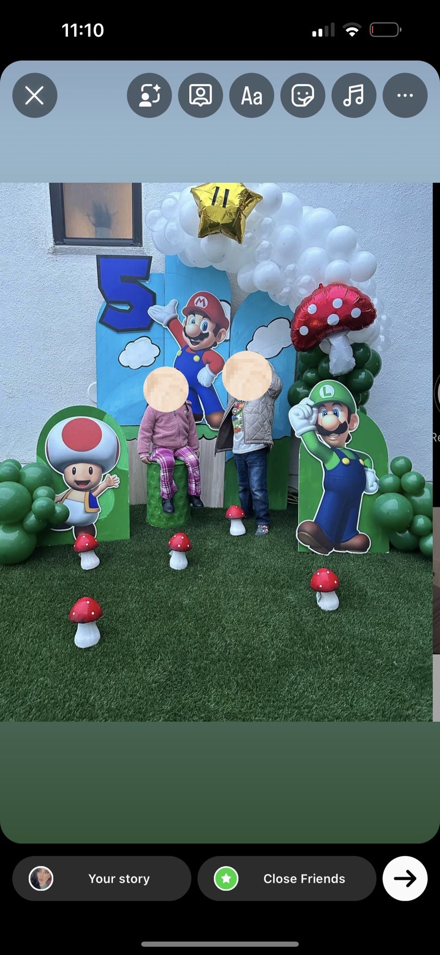 Mario brothers Birthday Party 