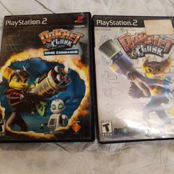 Ratchet & Clank & Ratchet & Clank Going Commando PS2 Games (Both Tested & Work!