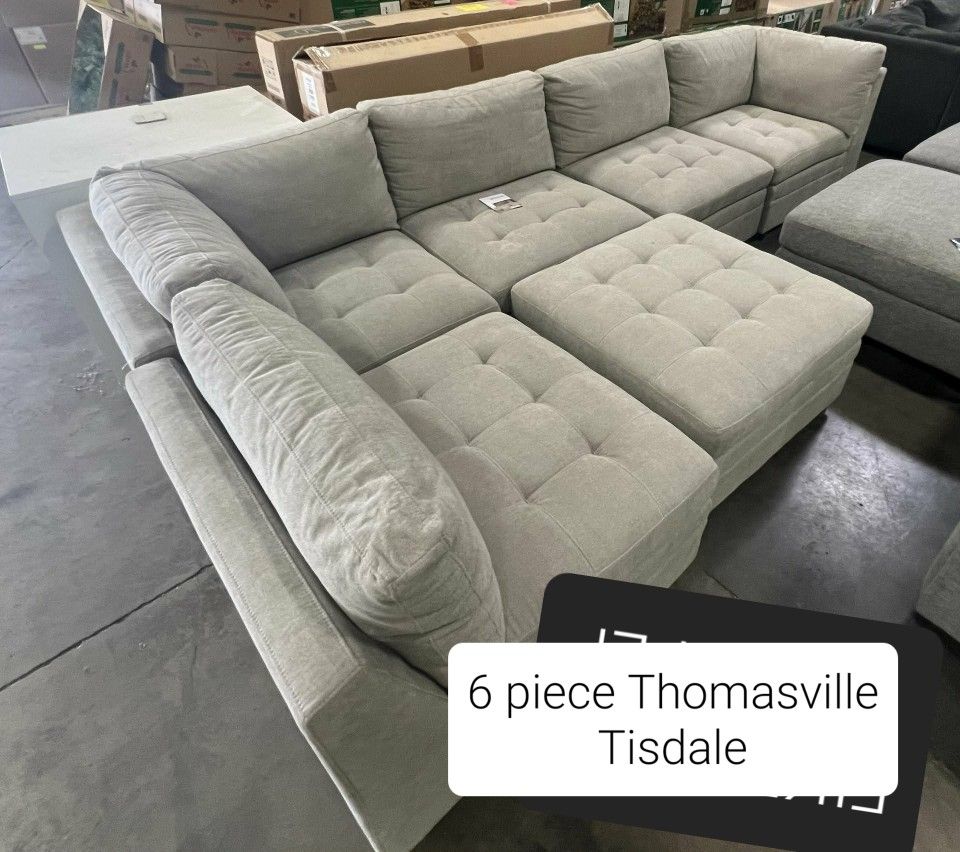 Modular Sectional Sofa Couch With Storage Ottoman 