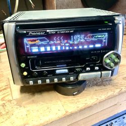 Pioneer Fh-p404 Cd Cassette Player 2din Car Audio Stereo Head Unit
