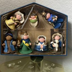 Vintage Christmas Nativity Set 