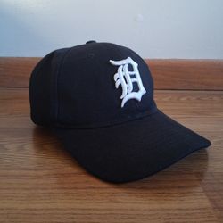 Detroit Tigers Baseball Cap Logo Black Adjustable