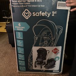 New Safety 1st Grow and Go Sprint 6-in-1 Modular Travel System.