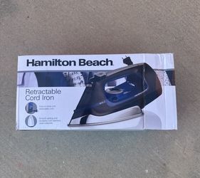 New Hamilton Beach 14210R Nonstick Iron With Retractable Cord