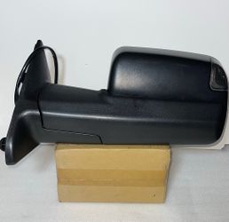 Driver Side Power / Heat / Smoked Signal Towing Mirror for Dodge Ram for 2009 to 2016