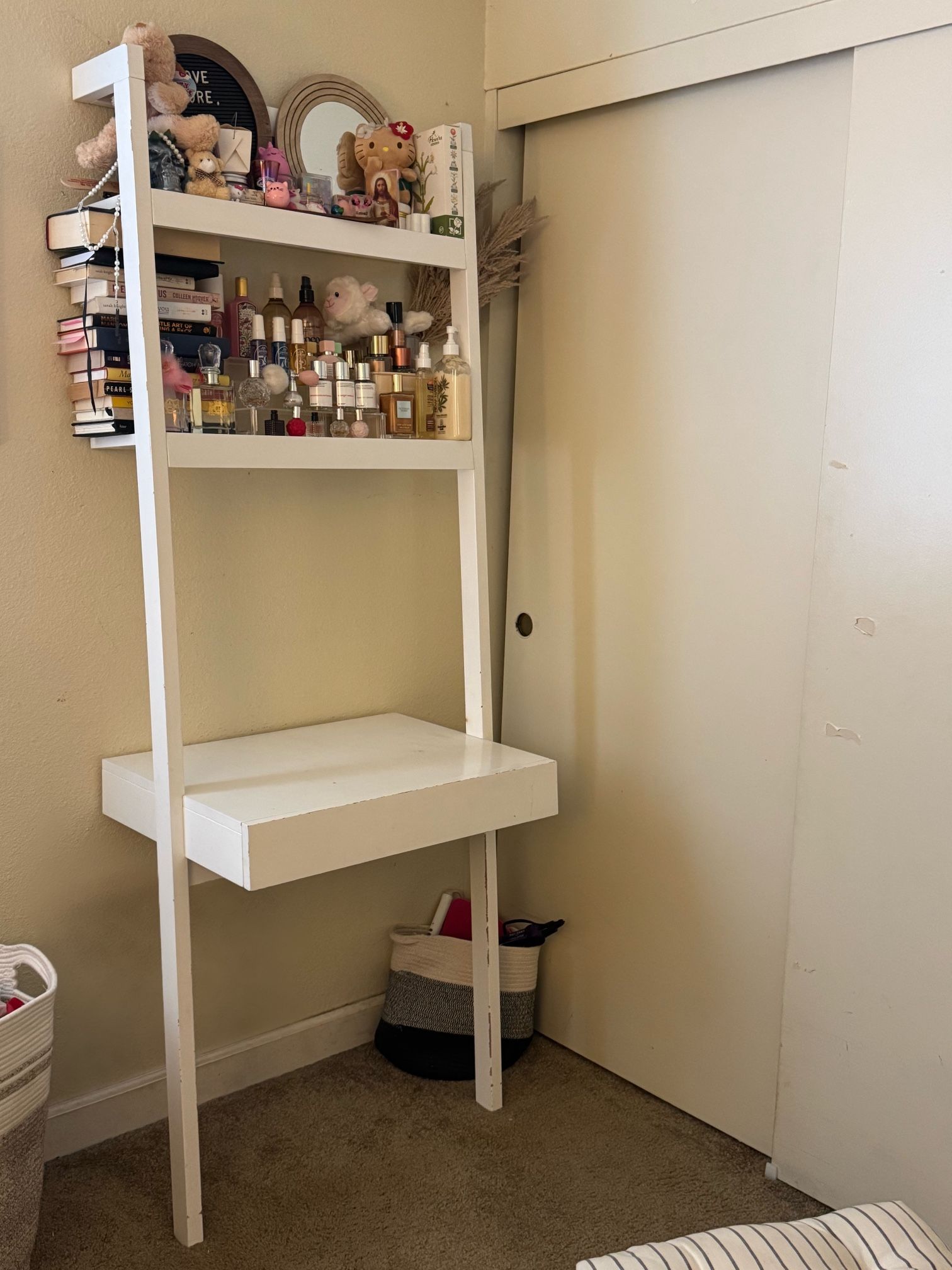 Crate & Barrel Leaning Desk And Shelves