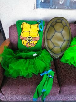 Halloween costume, female ninja turtle