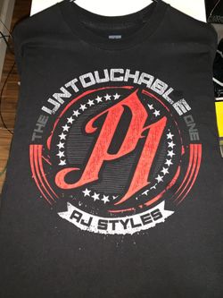 WWE 2018 AJ Styles T Shirt Size XL