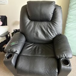 Black Massage Lift Assist Massage Heater Recliner