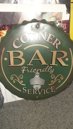 Former bar sign decor