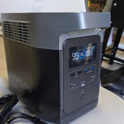 ECOFLOW DELTA 1300-(SURGE 3300W)FAST CHARGING (power cord for home and for car)
GREAT FOR CAMPING, RVS. EMERGENCY