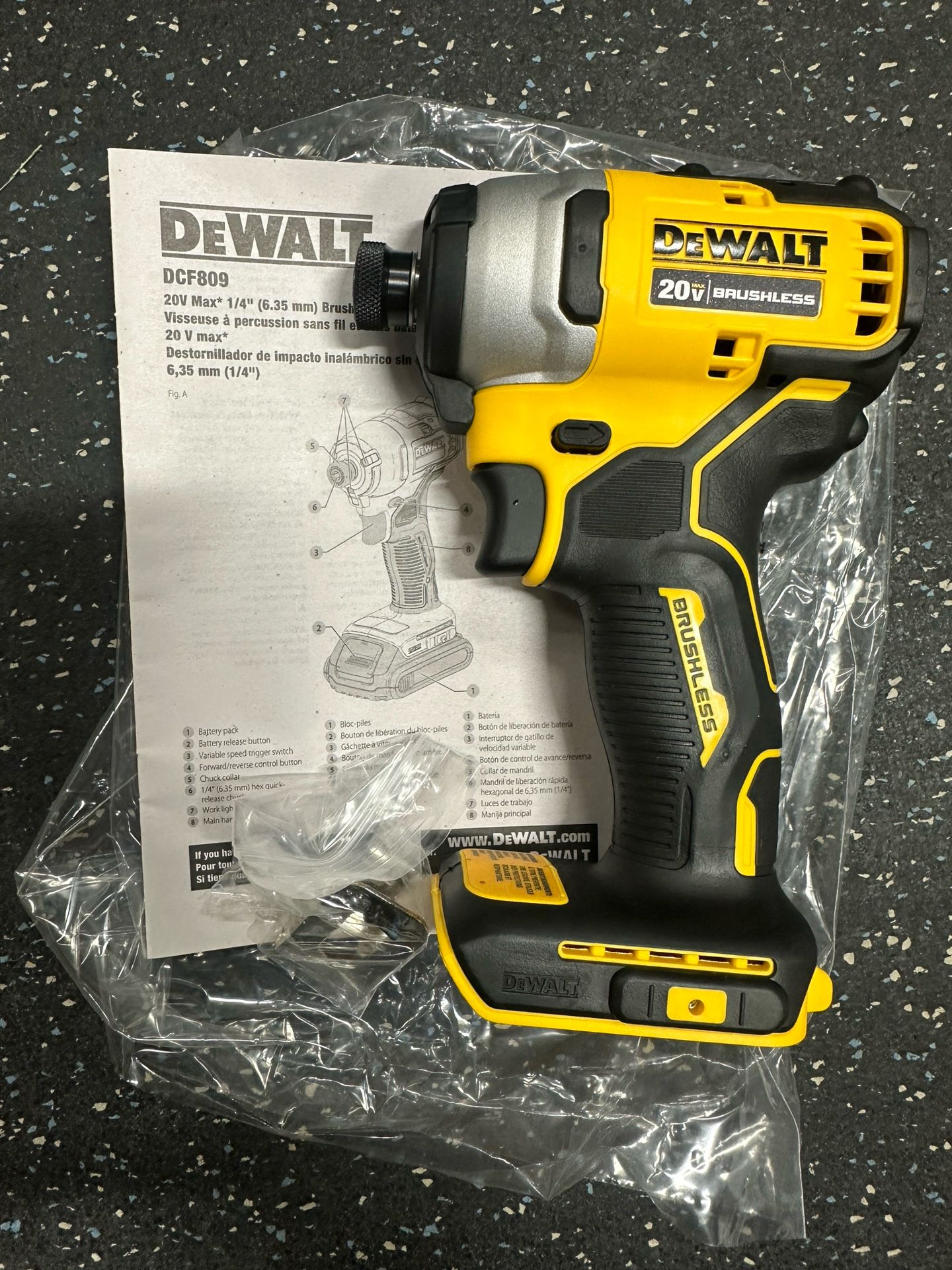 Dewalt 20v Compact 1/4” Impact Driver (new)