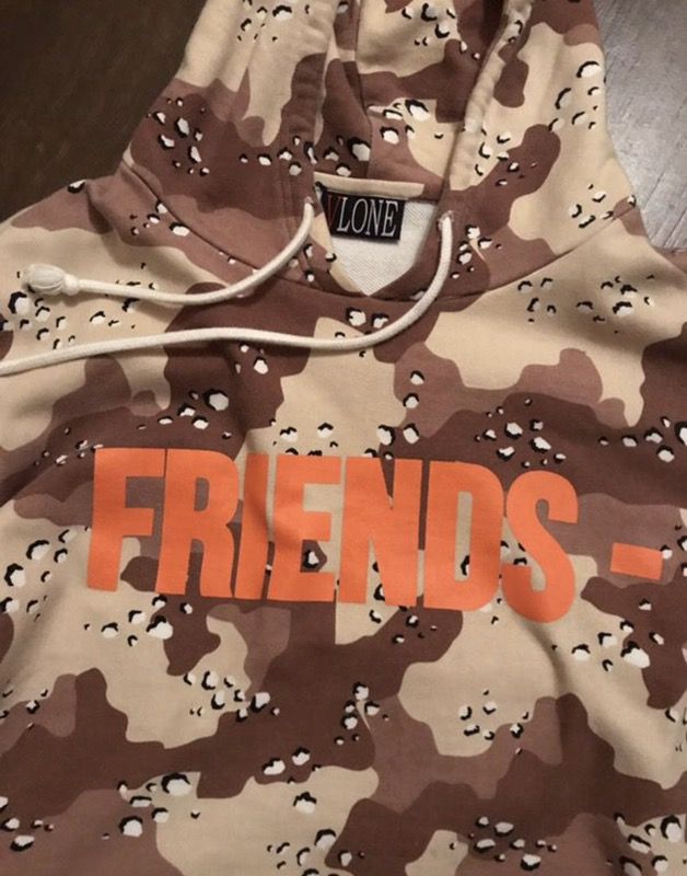 Vlone desert cheap camo hoodie