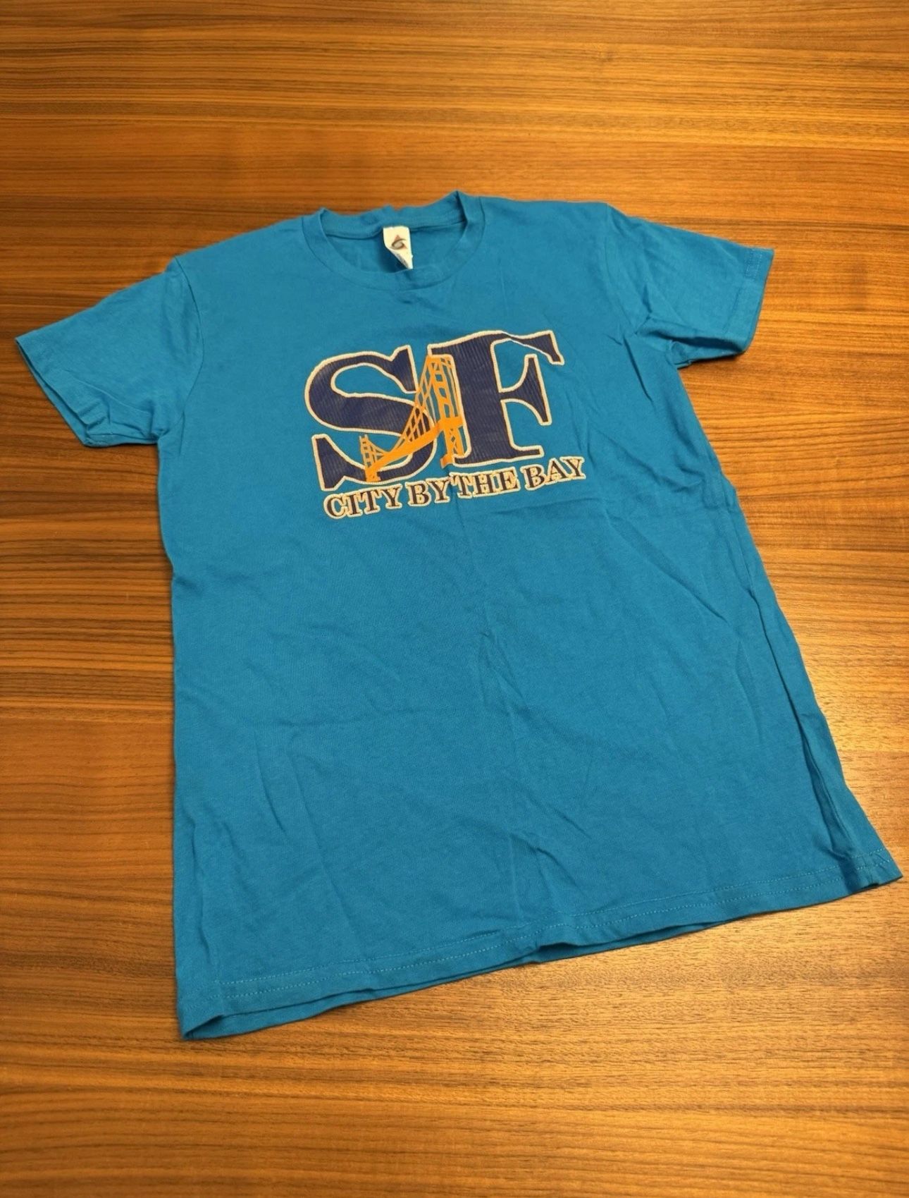 San Francisco SF City by the Bay T-Shirt SZ Youth Boys M Medium 100% Cotton
