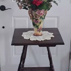 Refinished Antique Two-Tier Parlor Table