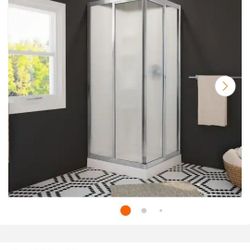 ✨️ MAAX Mediterranean III 32 in. L x 32 in. W x 70 in. H Corner Shower Stall/Kit in White W2876 sec F