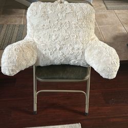 White Very Comfortable Back Rest Pillow 