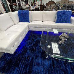 White Sectional With LED!! 🚥 Liquidation Sale!! 