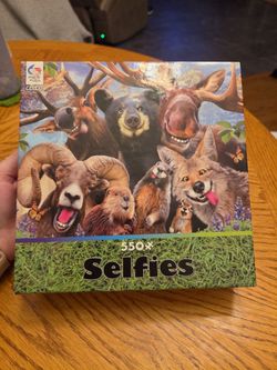 Funny animal selfie puzzle- 550 pieces