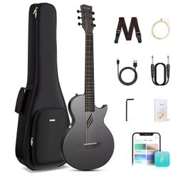 Enya NOVA GO SP1 Carbon Fiber 35-Inch Smart Acoustic-Electric Travel Guitar (NEW)