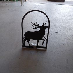 New Steel Deer Moose Caribou Candle Or Plant Holder