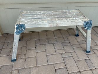 Aluminum Heavy Duty Work Platform Stool Bench