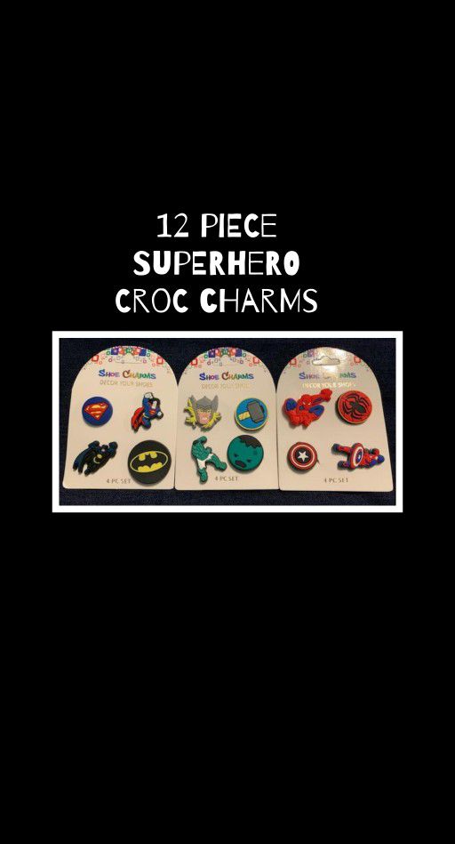 Superhero Croc Charms
