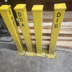 Square, Bollard Post, Yellow. $ 60 Each