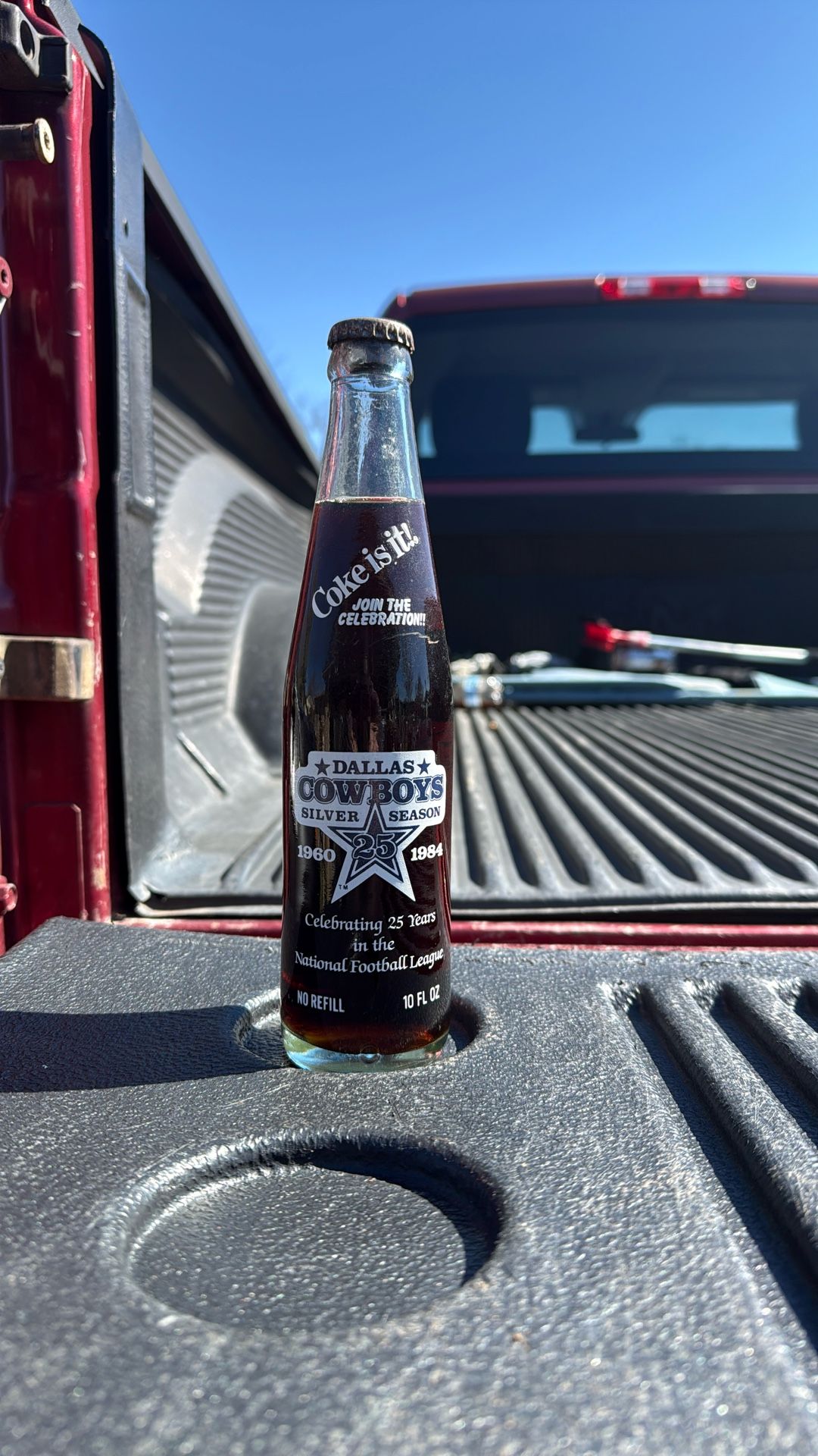 Vintage Dallas Cowboys Coke Bottle