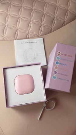 Smart Ring with Charging Case – Pink SIZE #6
