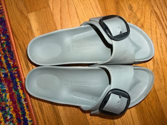 Sage Green Madrid Big Buckle Sandal - Women's
