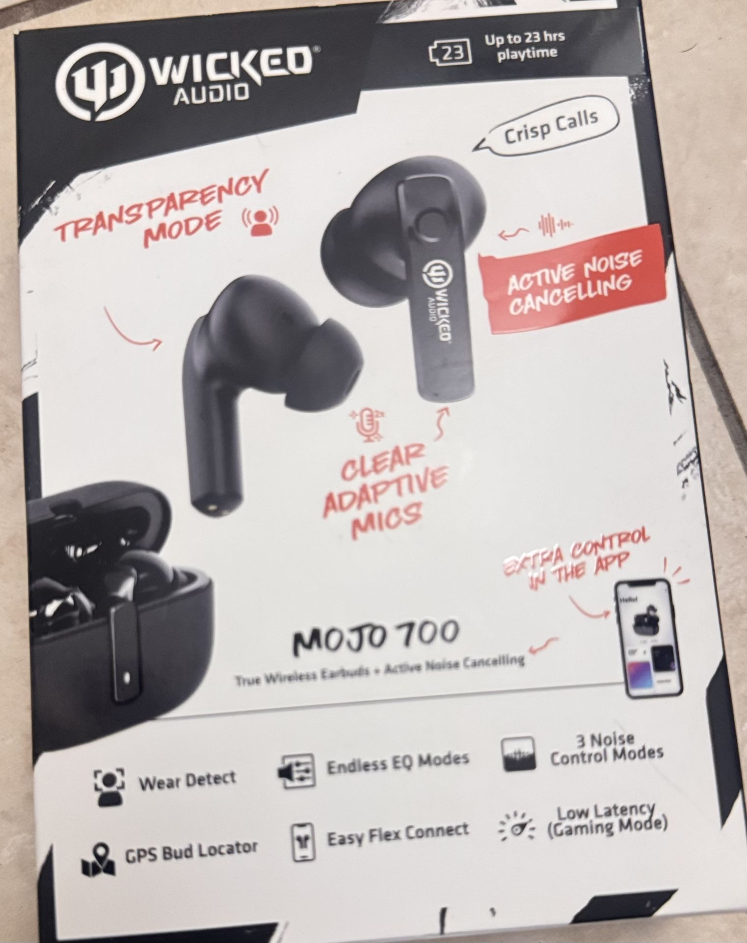 Wicked Mojo 700 Active noise Cancelling Earbuds