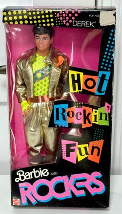 Barbie & The Rockers Derek Doll-NRFB Vintage 1986!