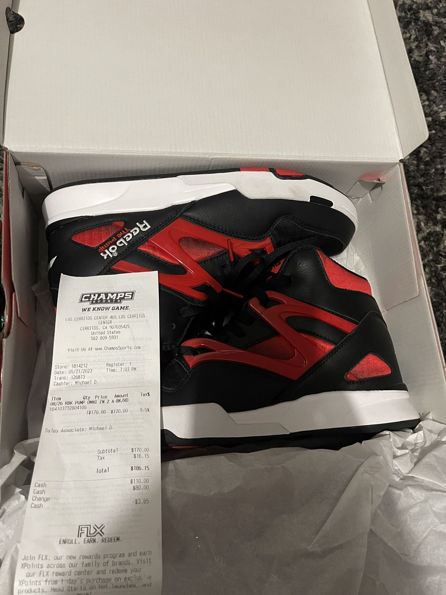 ANUEL X Reebok-Men ❌size 10.5 🔥🔥New
