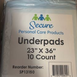 Underpads 23x36 10 Pack
