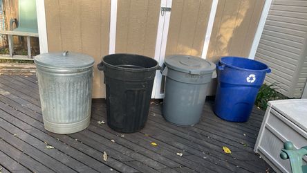 Trash & Recycle Waste Cans