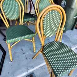 Wooden Chairs Green