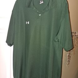 Like New Green Under Armour Polo Shirt."CHECK OUT MY PAGE FOR MORE DEALS "